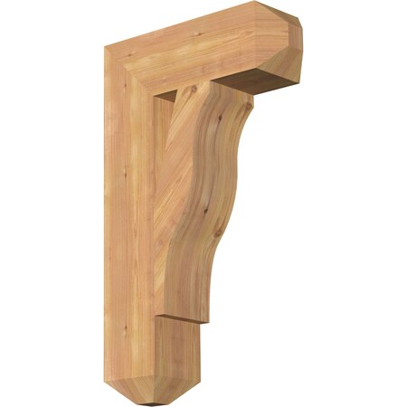 Ekena Millwork Funston Craftsman Smooth Bracket, Western Red Cedar, 5 1/2"W x 18"D x 30"H BKT06X18X30FST04SWR
